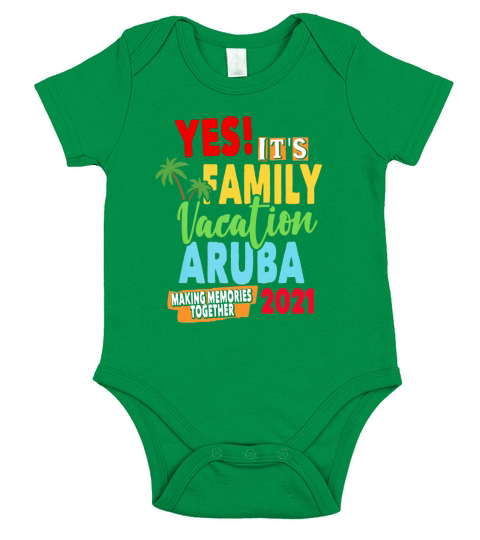 Family Vacation 2021 Aruba Short Sleeve Baby One-Piece