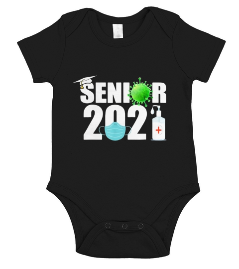 Senior 2020 Mask Hand Sandtinizer Corona Virus shirt Short Sleeve Baby One-Piece