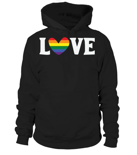 Love LGBTQ Pansexual Heart Flag Hoodie Unisex