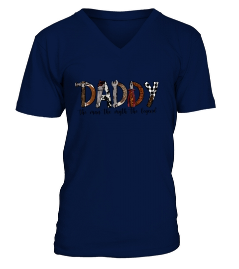 Daddy the man the myth the legend sublimation V-Neck T-shirt