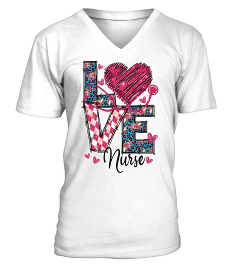 Love nurse V-Neck T-shirt