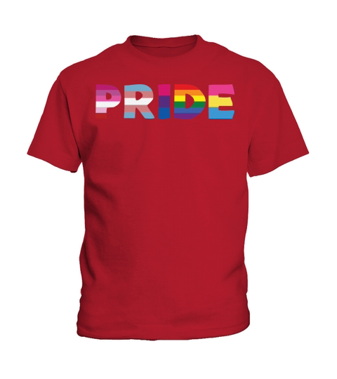 Pride LGBTQ Flag Trans Bisex Pan Support Kids T-Shirt