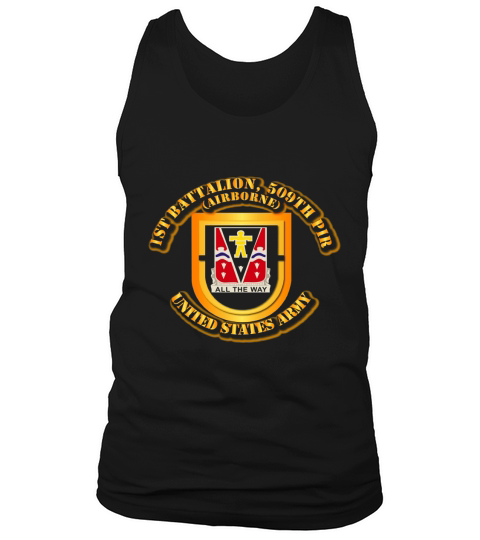 1st Battalion 509th Parachute Infantry Regiment Tshirt Guys Tee Tank Top Unisex