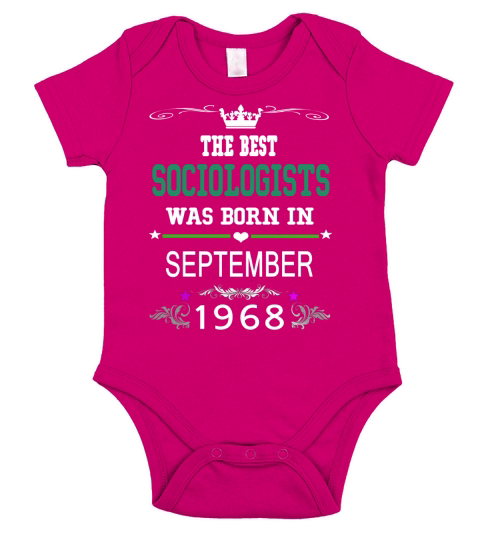 September 1968 sociologists  t shirts , September 1968 birthday sociologists , the best sociologists  SHIRTS Short Sleeve Baby One-Piece