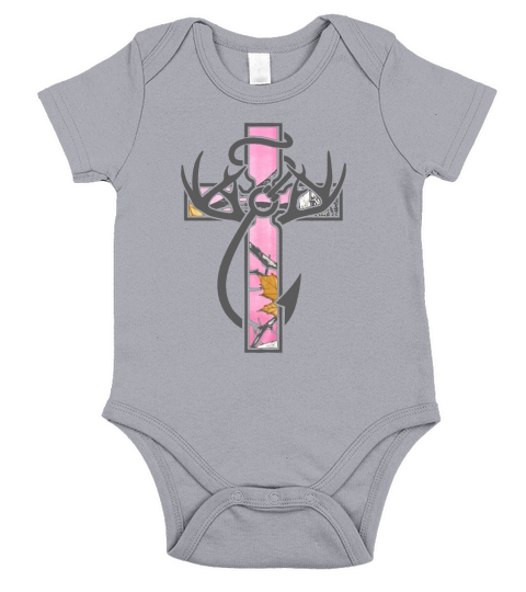 Hunting Faith Fishing Short Sleeve Baby One-Piece