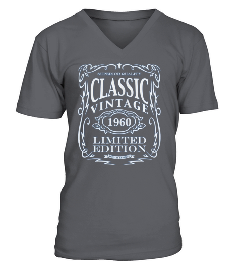 Vintage 1960 T-Shirt - 58th Birthday Gift Tee Shirt V-Neck T-shirt