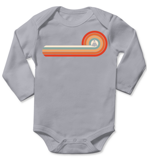 Badminton Shuttlecock Sunset Long Sleeve Baby One-Piece