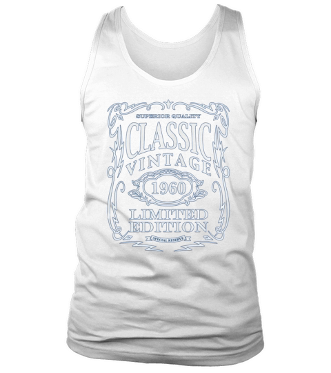 Vintage 1960 T-Shirt - 58th Birthday Gift Tee Shirt Tank Top Unisex