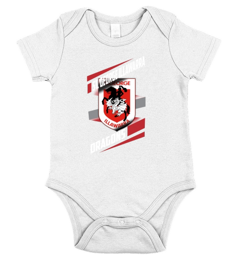 1 NRL St George Illawarra Dragons Short Sleeve Baby One-Piece