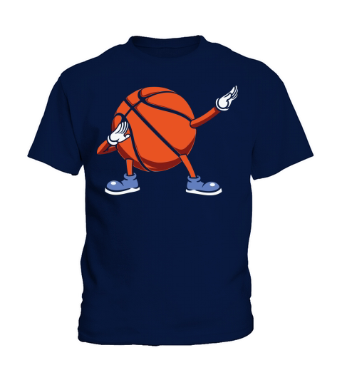 Dabbing Basketball Ball Dab Dance Kids T-Shirt