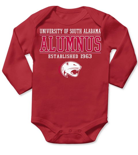 South Alabama Alumnus Long Sleeve Baby One-Piece