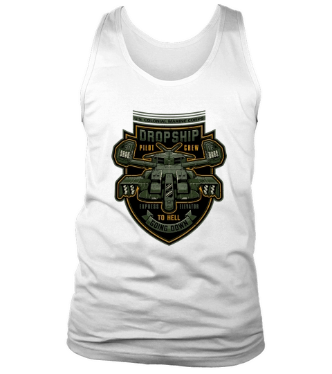EXPRESS ELEVATOR TO HELL  ALIENS DROPSHIP XENOMORPH Tank Top Unisex
