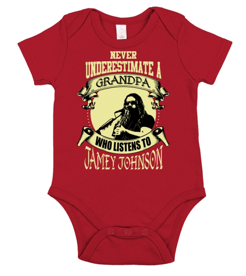 Never Underestimate A Grandpa Who Listens To Jamey Johnson Short Sleeve Baby One-Piece