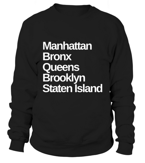 New York 5 Boroughs T-Shirt Sweatshirt Unisex