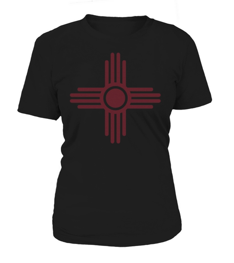Zia Sun, Zia Pueblo, New  Mexico, Sun Symbol, SVG,  T-Shirt_1 Women's T-Shirt
