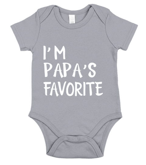 im papas favorite shirt Short Sleeve Baby One-Piece