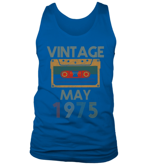 Vintage may 1975 Tank Top Unisex