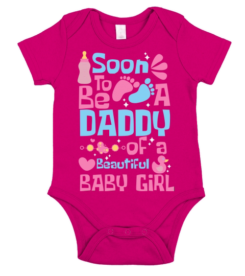 Soon to be daddy of a beautiful baby girl Short Sleeve Baby One-Piece