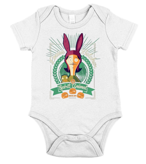louise belcher is my spirit animal Short Sleeve Baby One-Piece