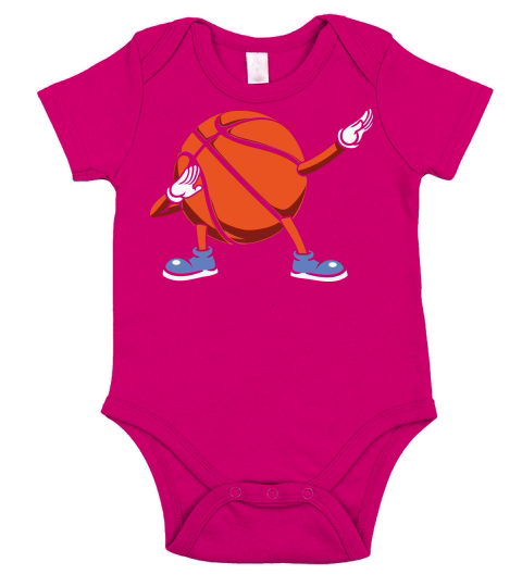 Dabbing Basketball Ball Dab Dance Short Sleeve Baby One-Piece
