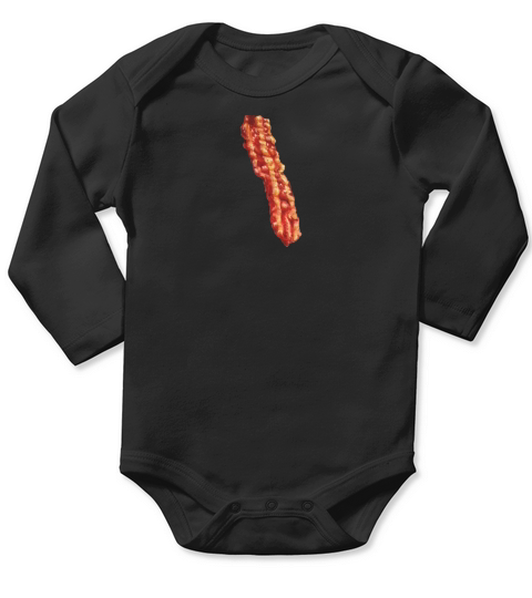Bacon Pattern - Hat Long Sleeve Baby One-Piece