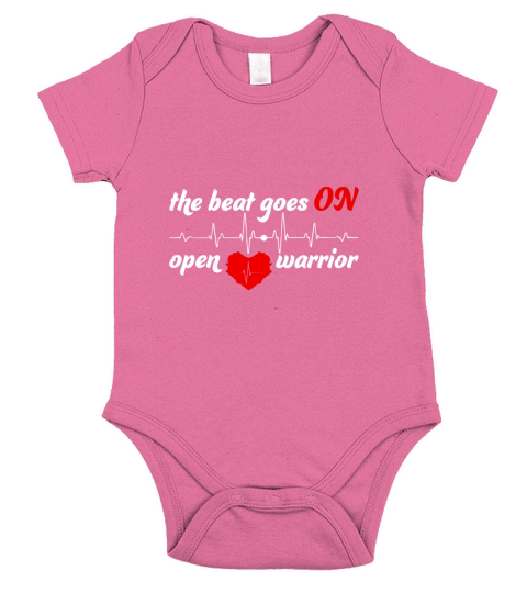 Post Heart Surgery Bypass Recovery Tshirt Open Heart Warrior Short Sleeve Baby One-Piece