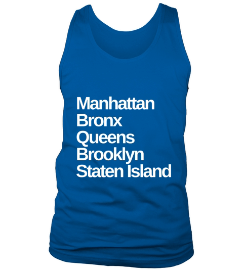 New York 5 Boroughs T-Shirt Tank Top Unisex