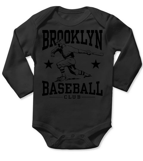 Brooklyn Baseball shirt Long Sleeve Baby One-Piece
