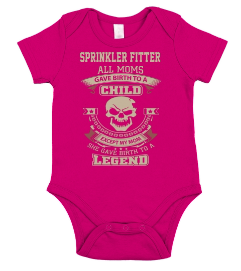 SPRINKLER FITTER Short Sleeve Baby One-Piece