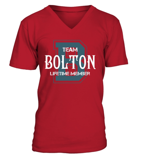 BOLTON Shirts - Team BOLTON Lifetime Member Name Shirts V-Neck T-shirt