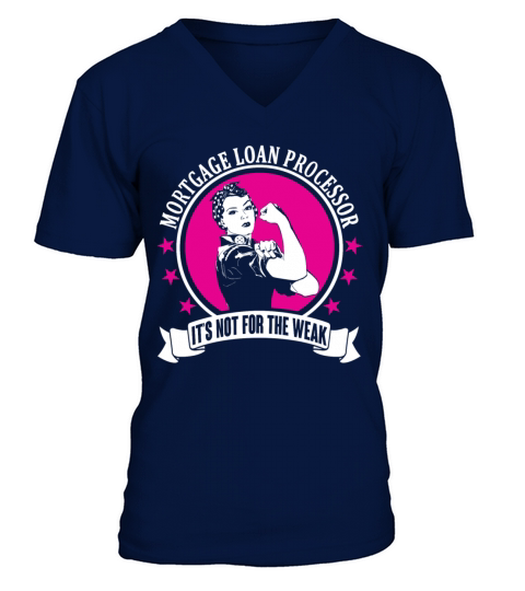 Mortgage Loan Processor V-Neck T-shirt