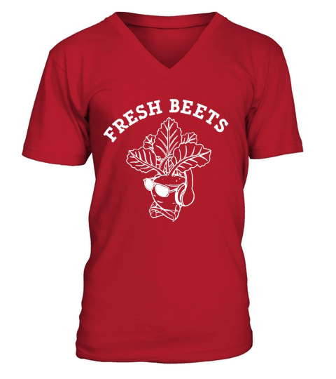 Fresh Beets Funny Farmers V-Neck T-shirt