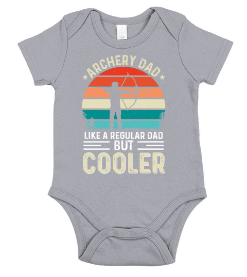 Archery Dad Fathers Day T Shirt Design Short Sleeve Baby One-Piece