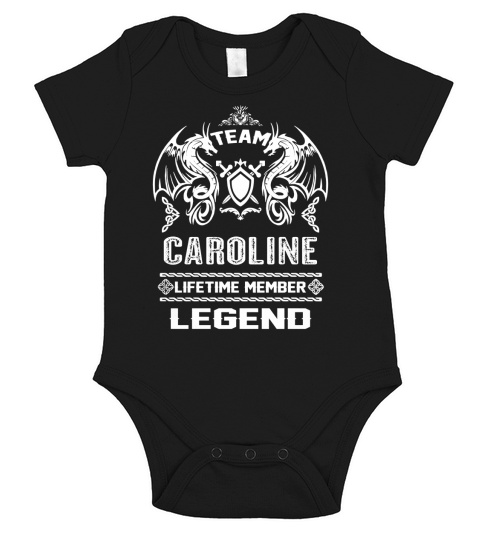 CAROLINE team lifetime member legend Short Sleeve Baby One-Piece