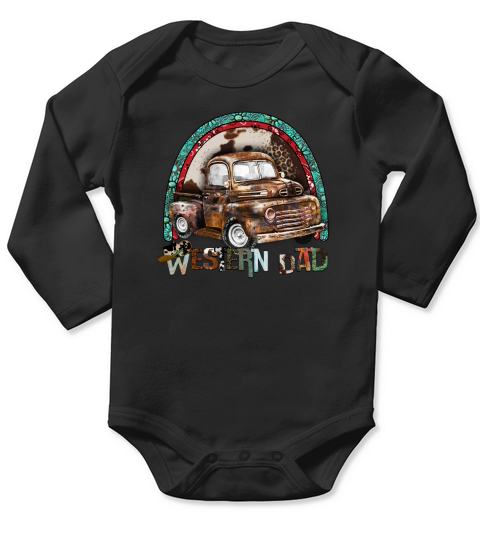 Western Dad sublimation Long Sleeve Baby One-Piece