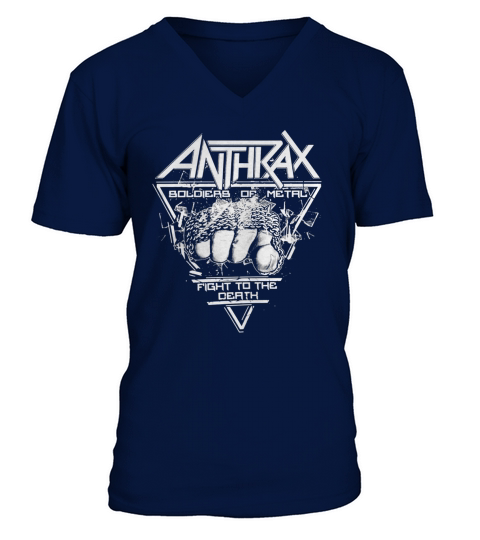 Anthrax Band  Fistful of Metal Tshirt V-Neck T-shirt