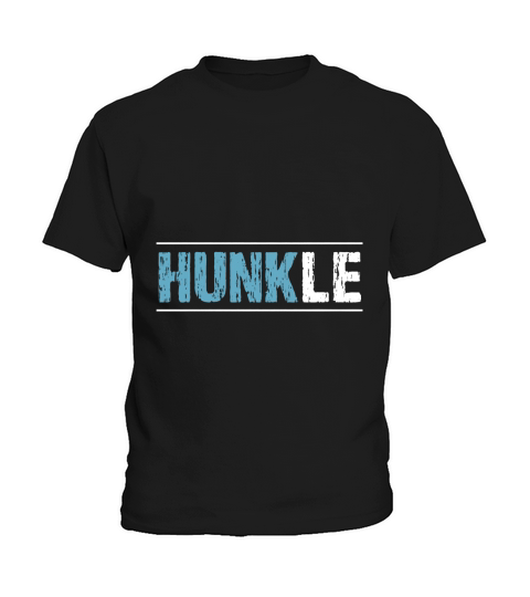 Hunkle Funny Family Favorite Uncle Niece Or Nephew Love Art Kids T-Shirt