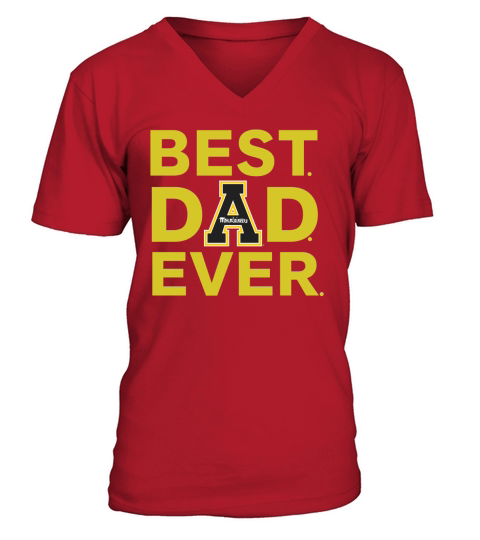 Best Dad Appalachian State Mountaineers Ever V-Neck T-shirt