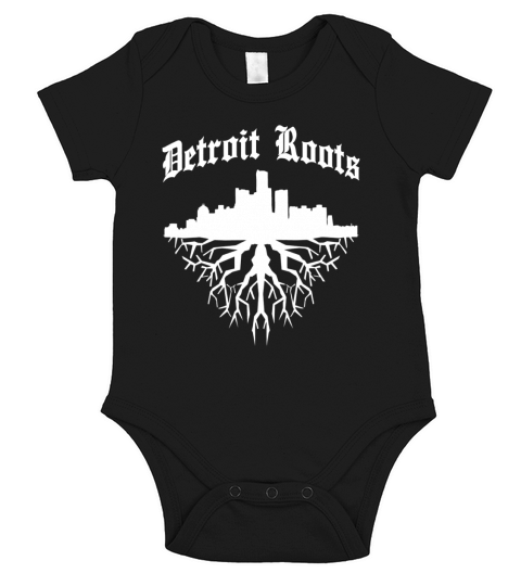 Detroit Roots Gift Short Sleeve Baby One-Piece
