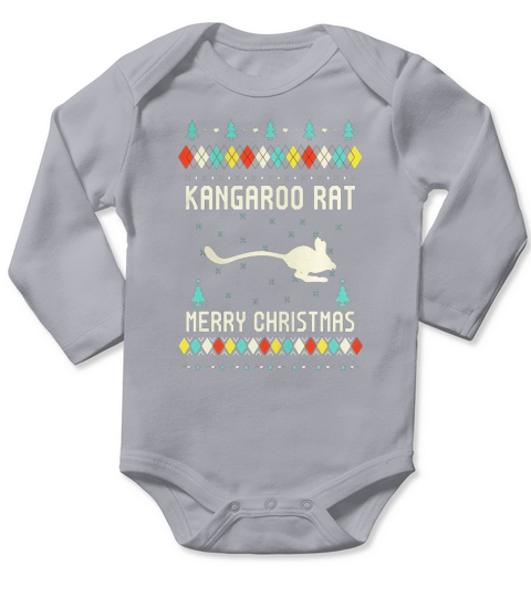 Kangaroo Rat Christmas T-Shirt, Sweater Vintage Retro TShirt Long Sleeve Baby One-Piece