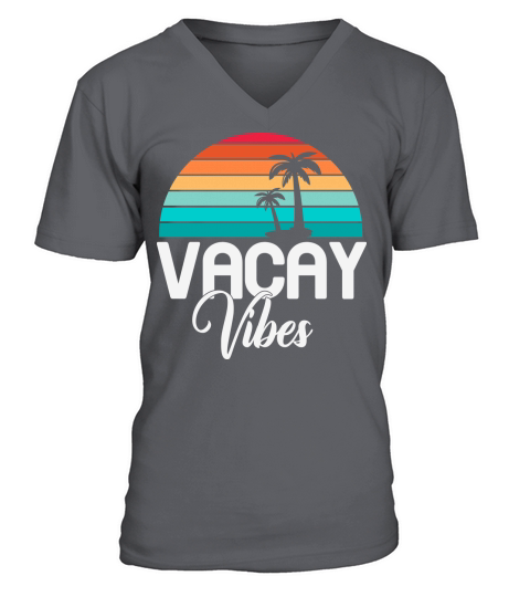 Vacay vibes Vacation Summer V-Neck T-shirt