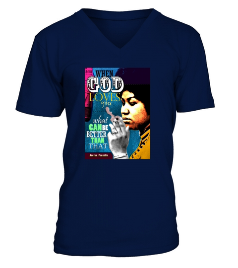 Aretha Franklin Inspirational Quote - T Shirt V-Neck T-shirt