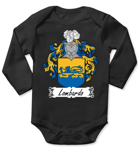 Lombardo Family Crest Italian Family Crests Long Sleeve Baby One-Piece