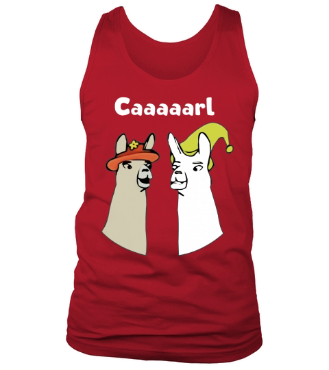 LLAMAS WITH HATS  CAAAARL Tank Top Unisex