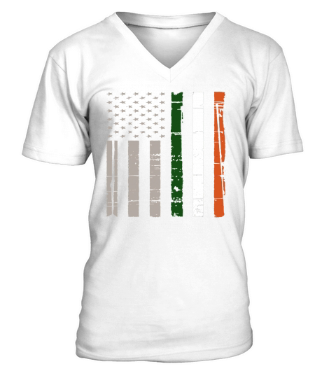 American Grown Irish Roots Tshirt Black Yout V-Neck T-shirt