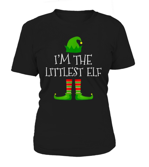 Premium I’m The Littlest Elf Family Matching Christmas Pajama Gifts sweater - Unisex Long Sleeve Women's T-Shirt