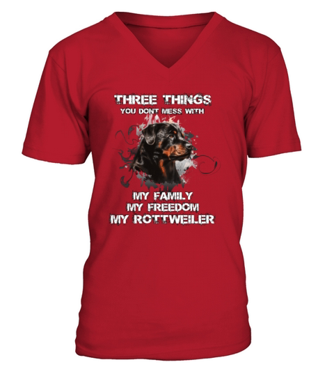 Rottweiler T Shirt V-Neck T-shirt