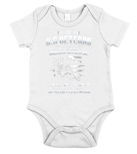 I Am A Us Veteran I Would Put The Uniform Back On If America Short Sleeve Baby One-Piece