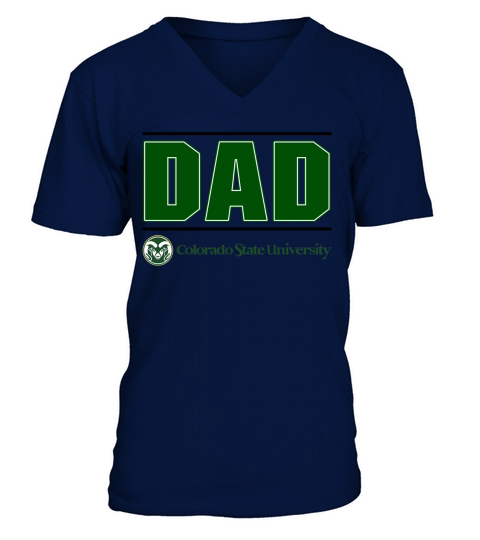 Colorado State University Fort Collins Proud Dad Parents Day 2020 V-Neck T-shirt