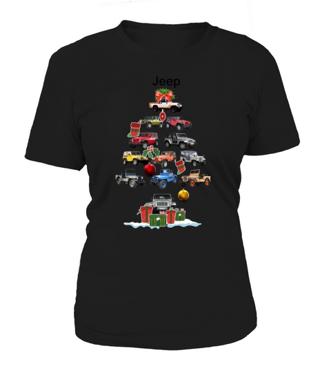Jeep christmas tree shirt, hoodie, sweater, longsleeve t-shirt Women's T-Shirt